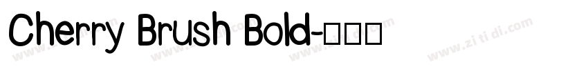 Cherry Brush Bold字体转换